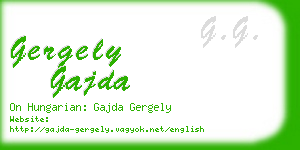 gergely gajda business card